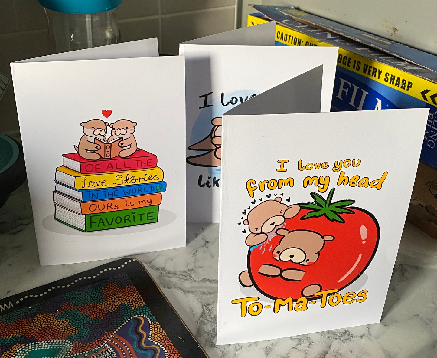 Ours is My Favorite Love Story – Ottie & Otter Greeting Card