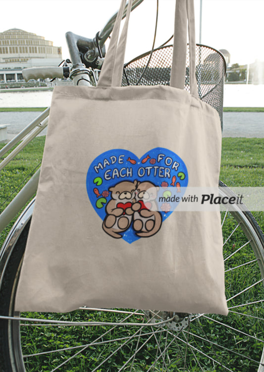 “Made for Each Otter” Tote Bag