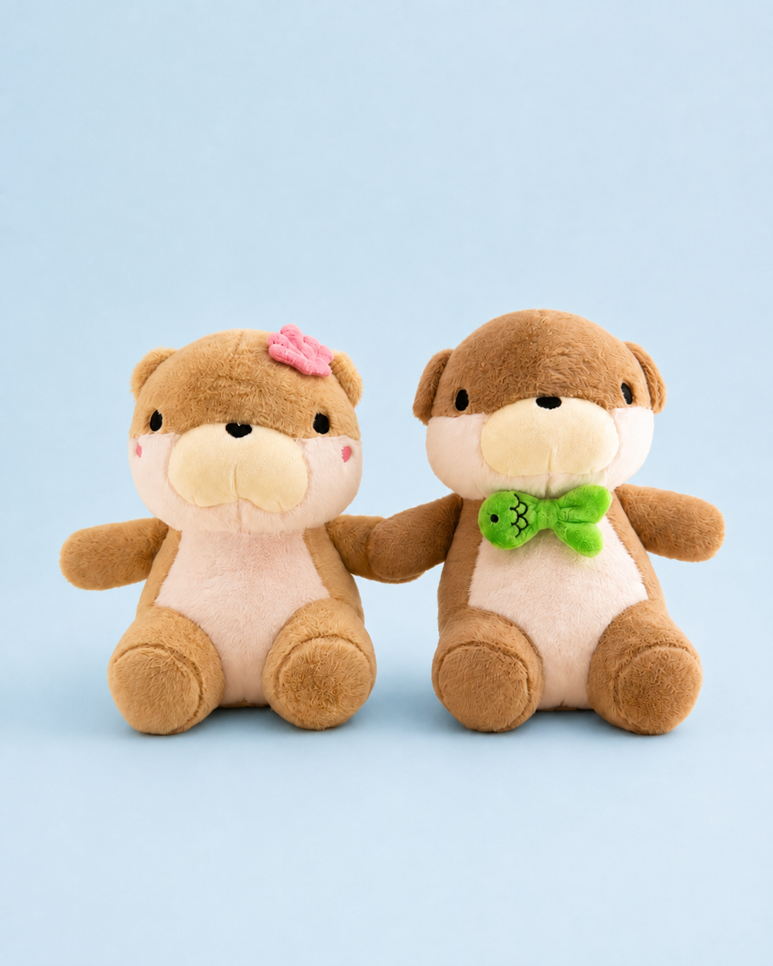 Ottie & Otter Plushie Pair | Soft Collectible Character Plush Set