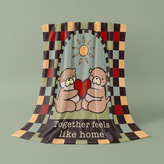 Together Feels Like Home Couple Blanket – Limited edition 2026 Cozy Fleece Throw by Ottie & Otter
