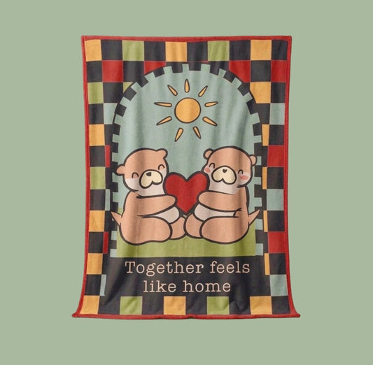 Together Feels Like Home Couple Blanket – Limited Edition 2026 Cozy Fleece Throw by Ottie & Otter