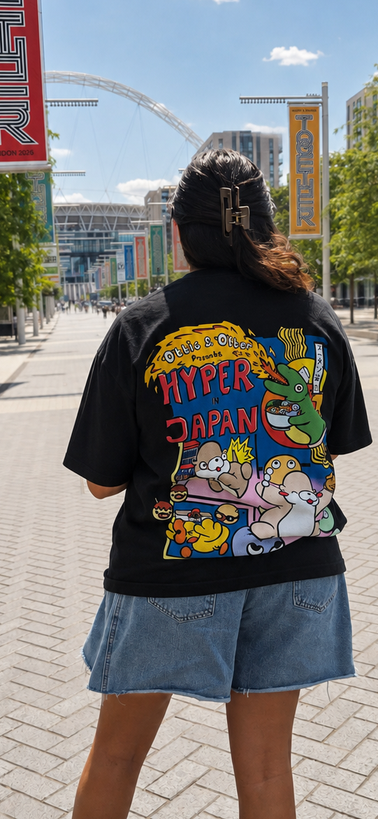 Hyper in Japan Limited Edition Oversized T-Shirt | Ottie & Otter
