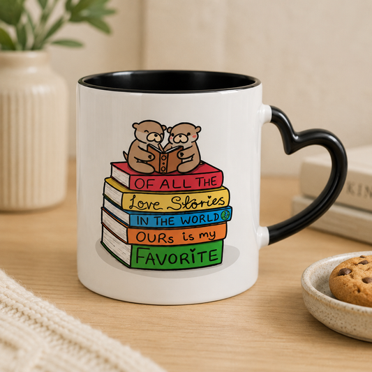 Our Love Story is my Favourite Heart Mug | Ottie & Otter