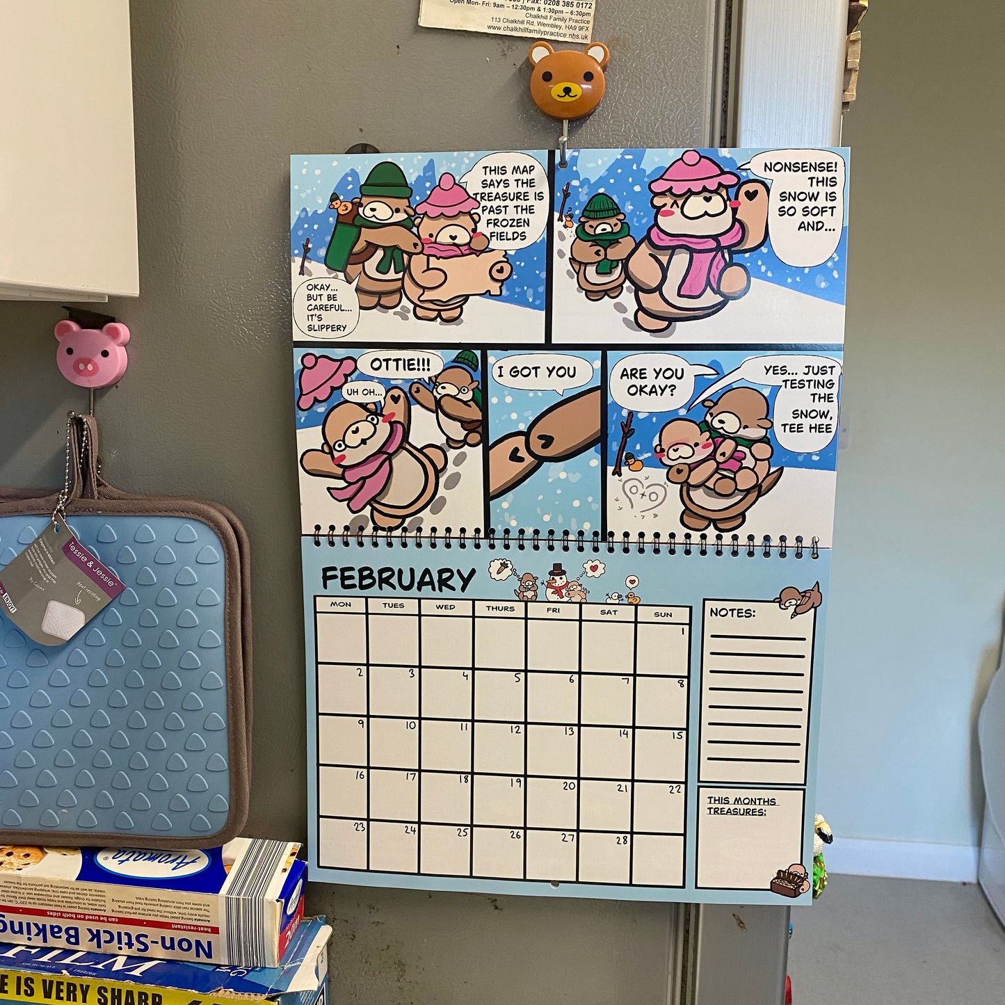 2026 Ottie and Otter Comic Adventure Calendar