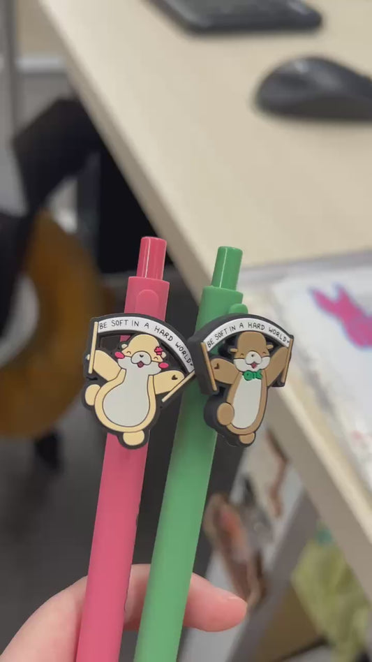 Be Soft in a Hard World Otter Pen | Ottie & Otter